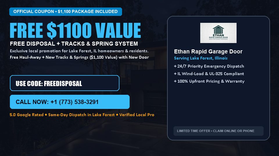 Ethan Rapid Garage Door FREE Haul-Away & Heavy-Duty Tracks with New Door